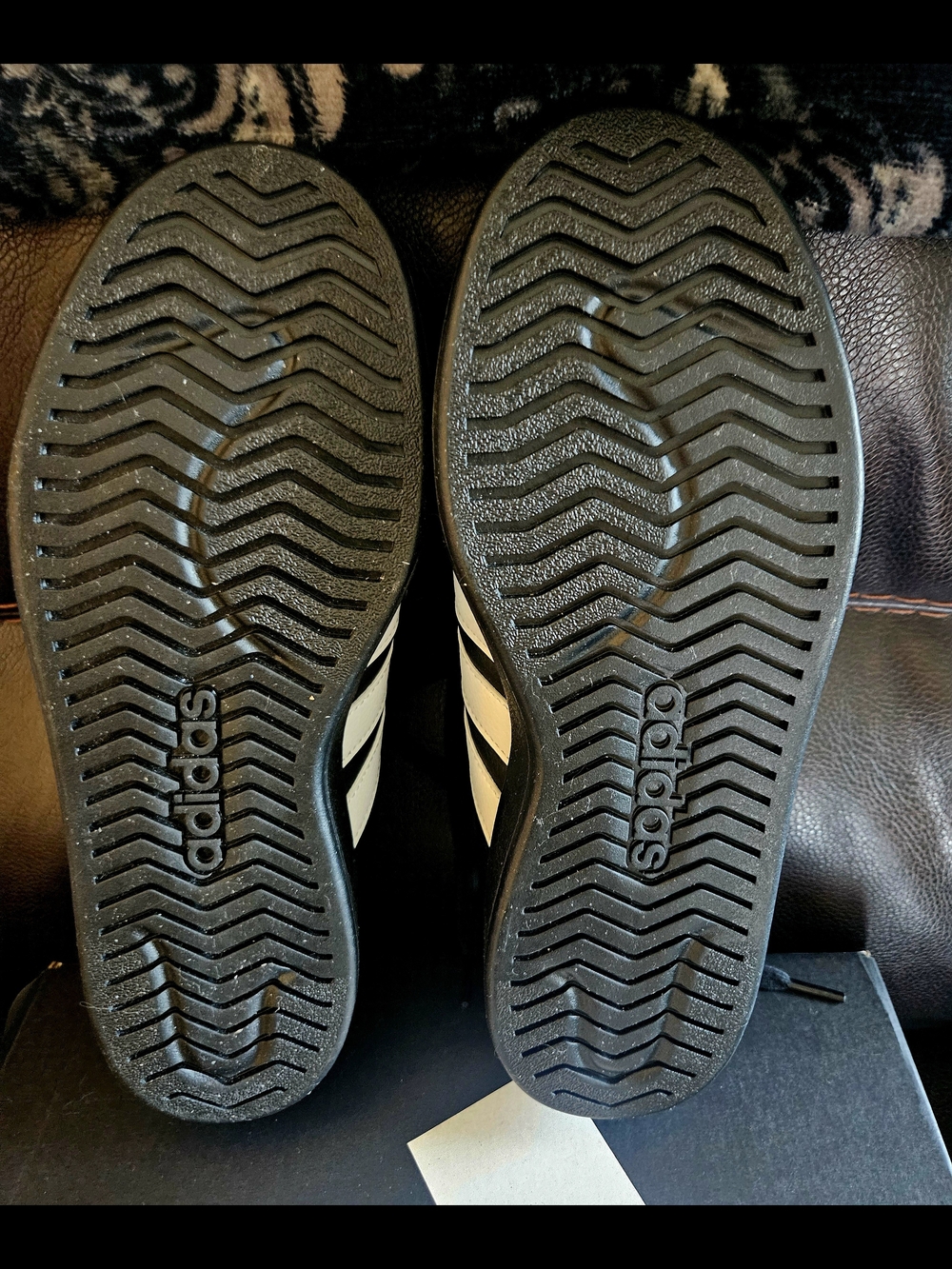 Adidas Black Sneakers with White Stripes - Picture 6 of 6